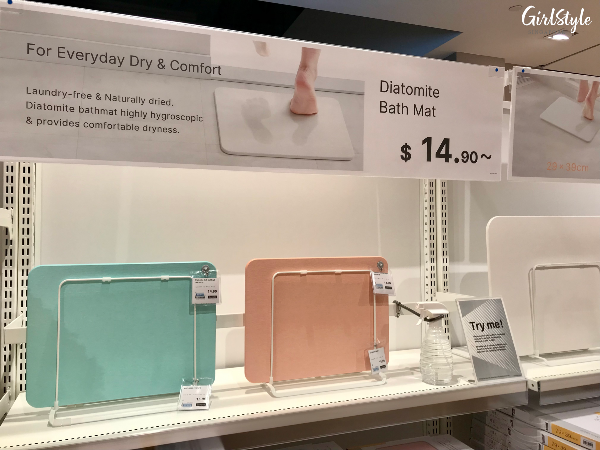 Diatomite Bath Mats at Nitori Courts Nojima