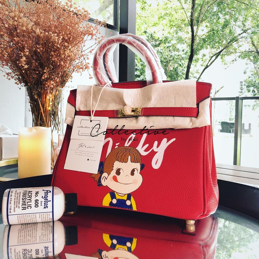 Collective by Aoki - customised hand-painted leather handbags in Singapore