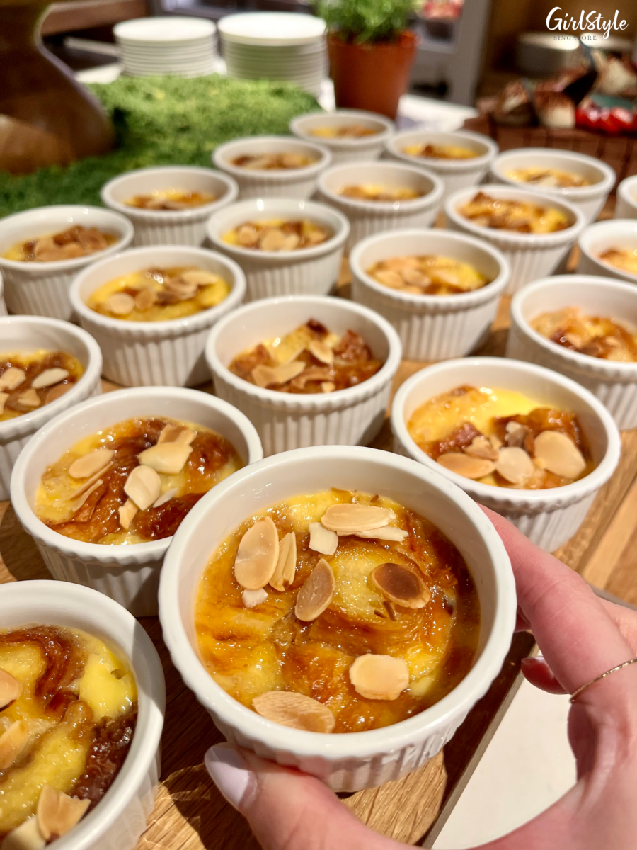 Bread and Butter pudding - buffet dinner at Estate, Hilton Singapore Orchard