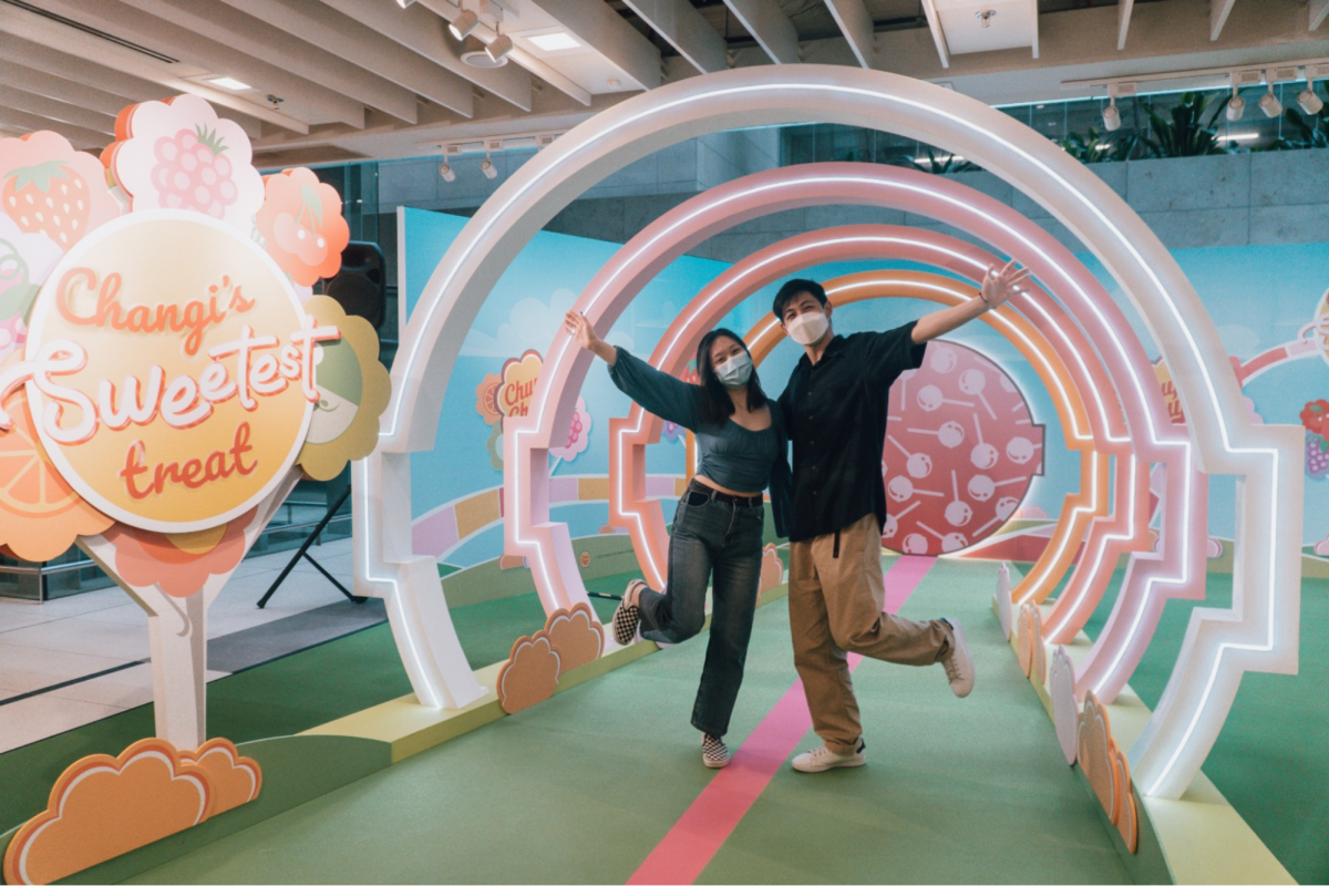 Changi Airport Chupa Chups displays