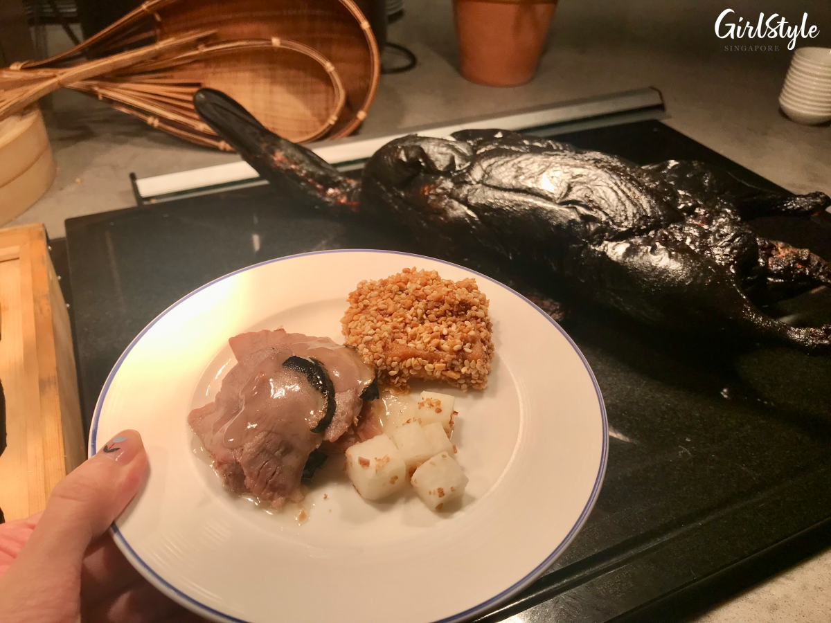 Black Truffle Roaster Duck at Estate - Hilton Singapore Orchard