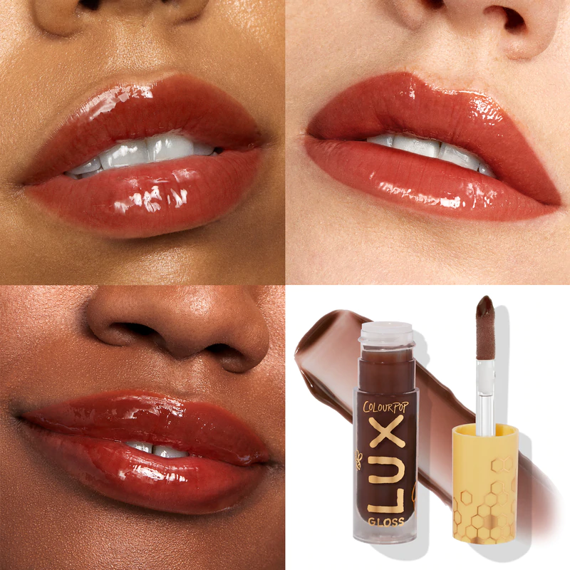 ColourPop Winnie The Pooh Dandelion Hunny Lux Gloss swatches