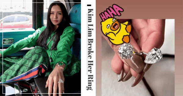 Kim Lim’s Double-Diamond Wedding Ring Has Just Broken In Half, She Blames Herself For Being “Chor Lor”