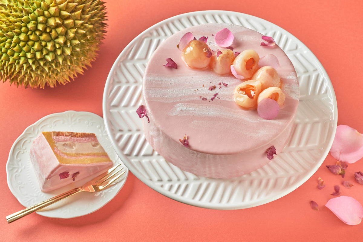 Goodwood Park Hotel - Durian Fiesta - D24 Lychee Roselle Blossom Cake
