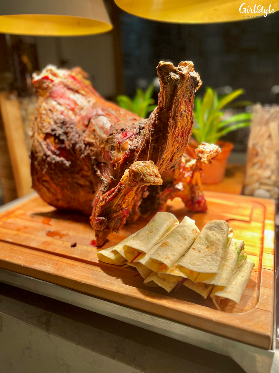 Whole Roasted Lamb - buffet dinner at Estate, Hilton Singapore Orchard