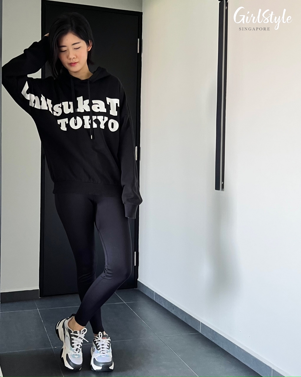 Wearing SLIMWALK Compression Leggings for Day and Night.
