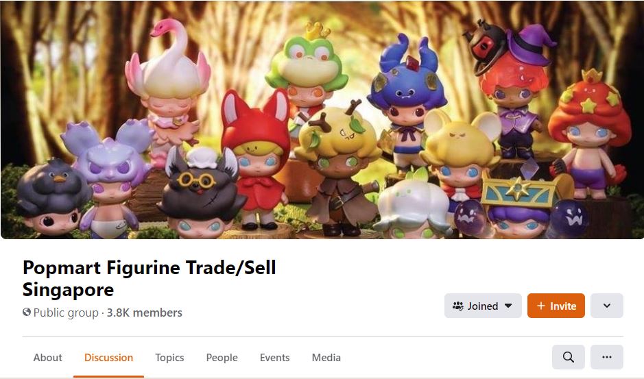 POP MART Facebook group Singapore