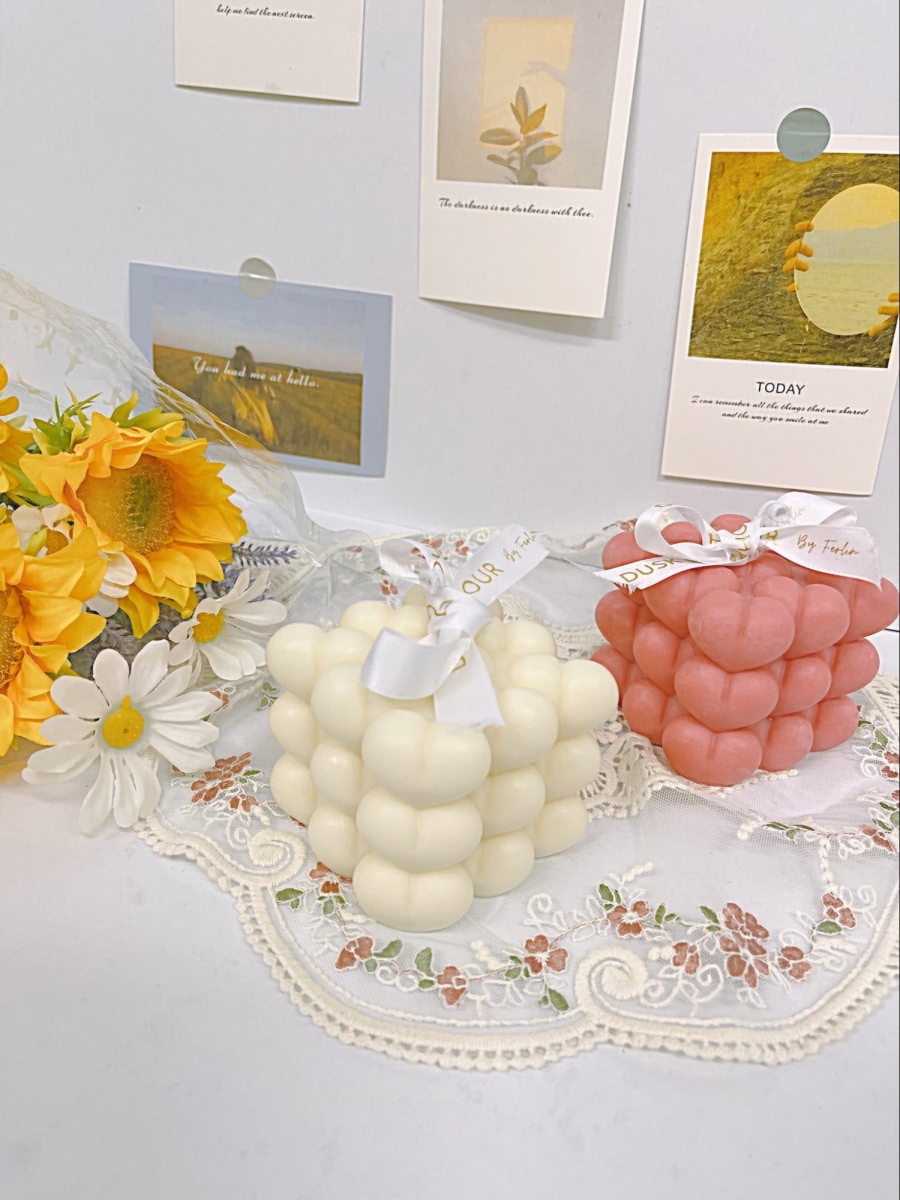 Bubble Cube Candle - Dusk Hour Singapore