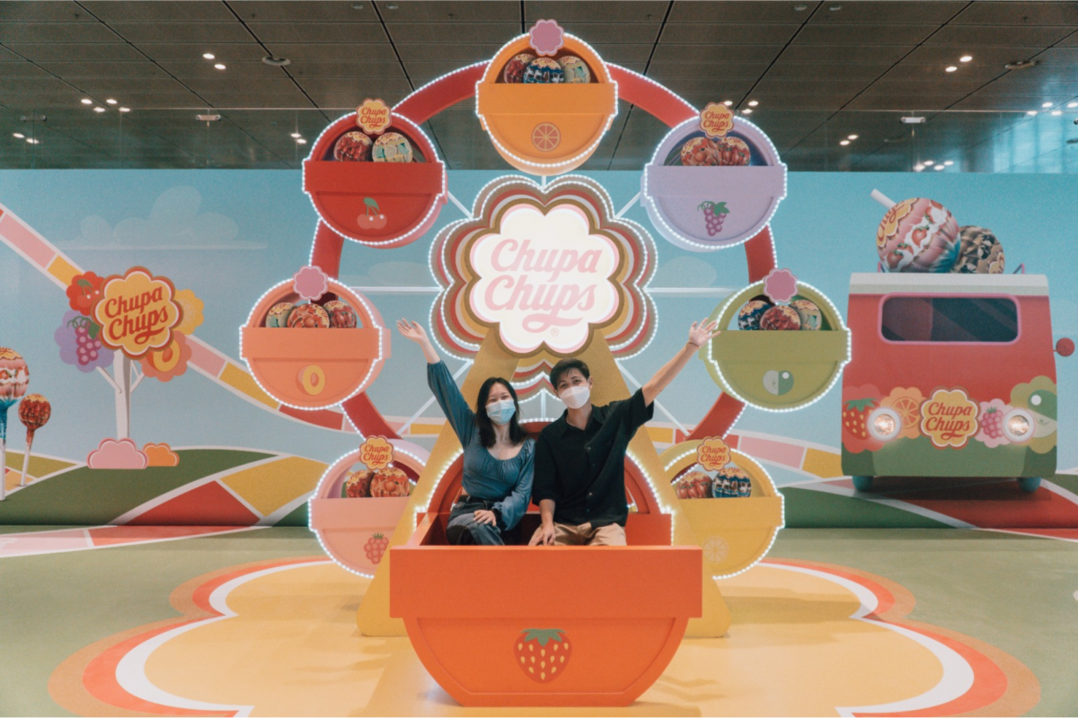 Changi Airport Chupa Chups displays