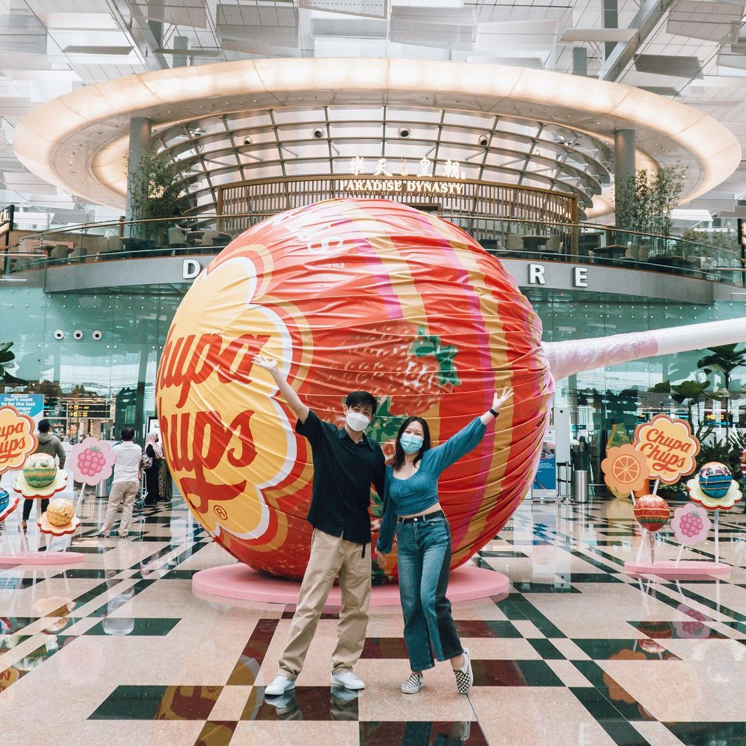 Changi Airport Chupa Chups displays