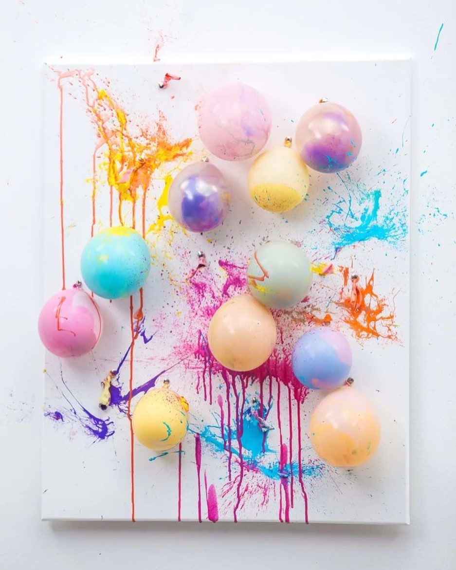 Balloon pop art jamming at Art Pop Studio Singapore