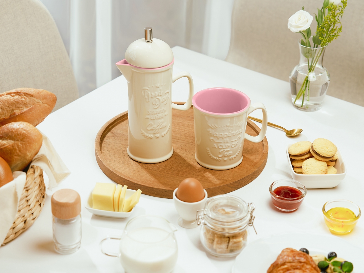 The Coffee Bean & Tea Leaf Singapore - Brew-at-home series - Ceramic French Press & Mug