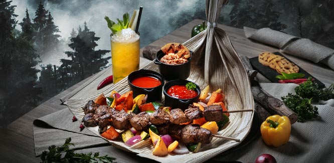 Food and drinks at Jurassic World Dominion Dining Adventure Universal Studios Singapore