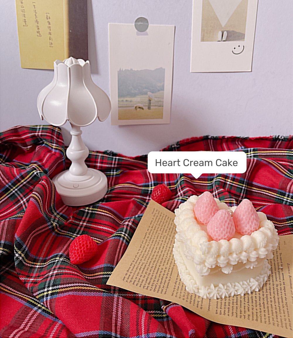 Korean Strawberry Cake Candles - Dusk Hour Singapore