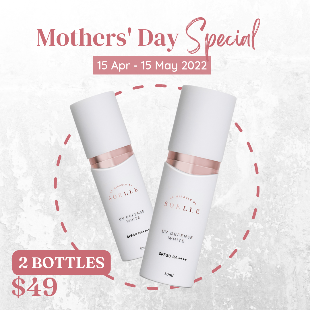 UV Defense White is now retailing at $49 for 2 bottles, promotion valid till 15 May.