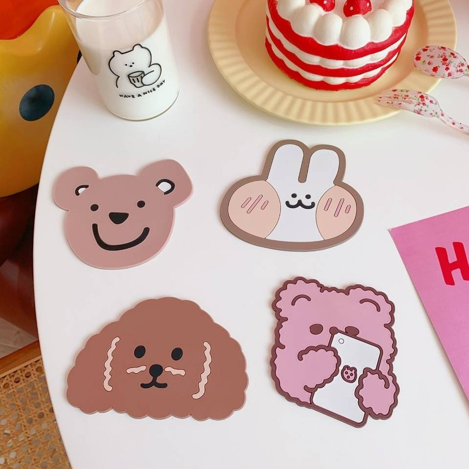 Cute Korean animal coasters Singapore