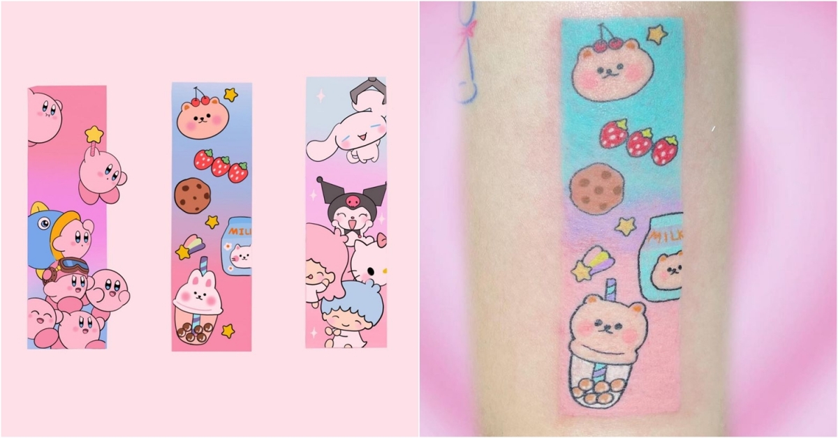 Cute permanent sticker tattoo Singapore