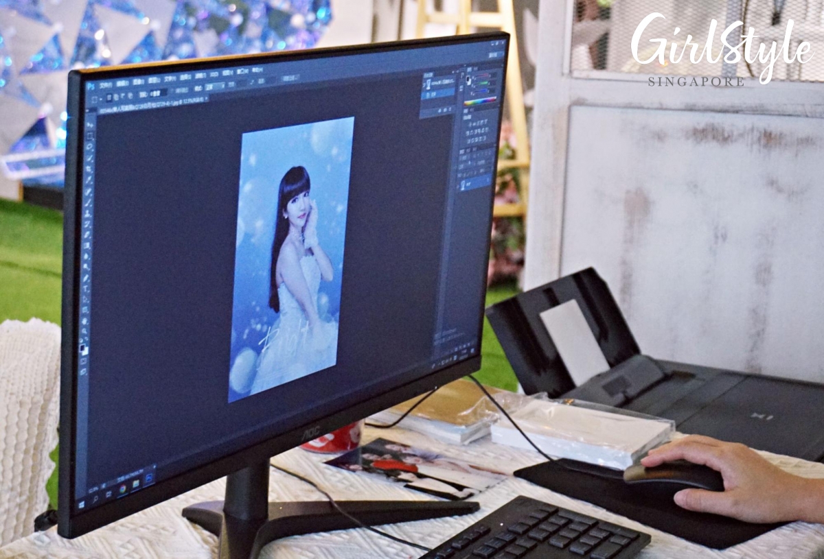 AI photo booth in Singapore at iWan Selfie Studio