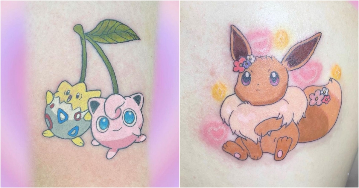 Pokemon permanent sticker tattoo Singapore