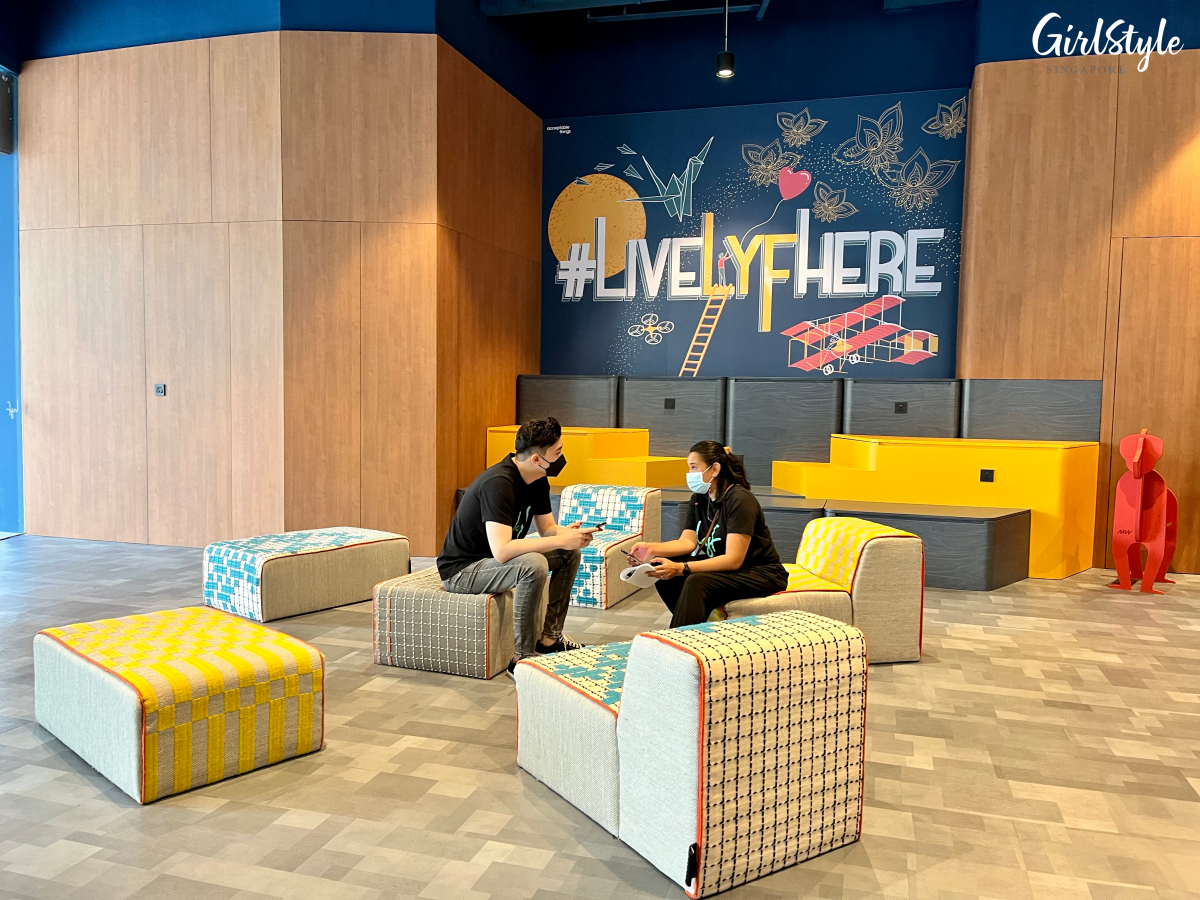 Social space at lyf Farrer Park Singapore