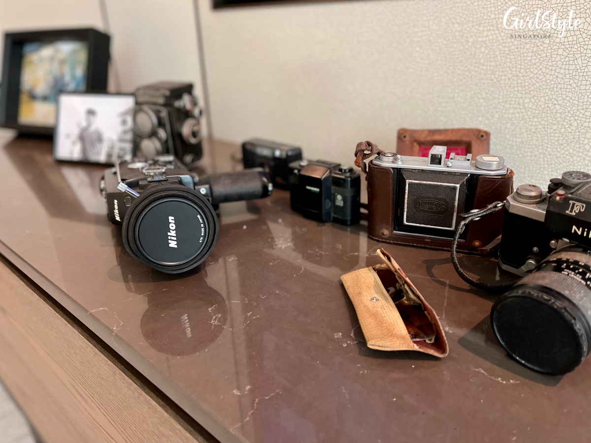 Artist's vintage cameras - #GBK85, a solo exhibition by Goh Beng Kwan at Conrad Centennial Singapore Hotel