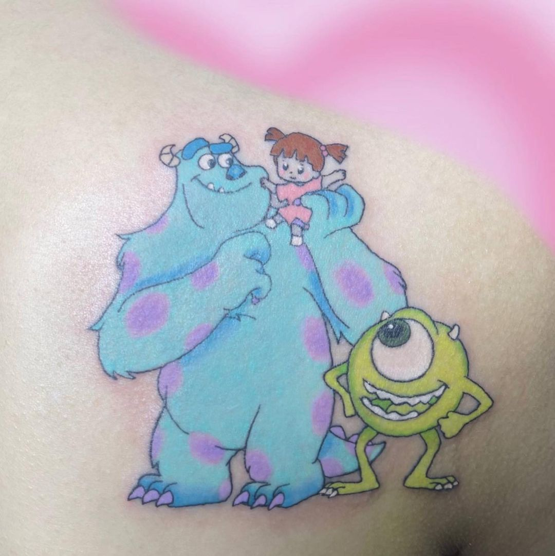 Monsters Inc permanent sticker tattoo Singapore