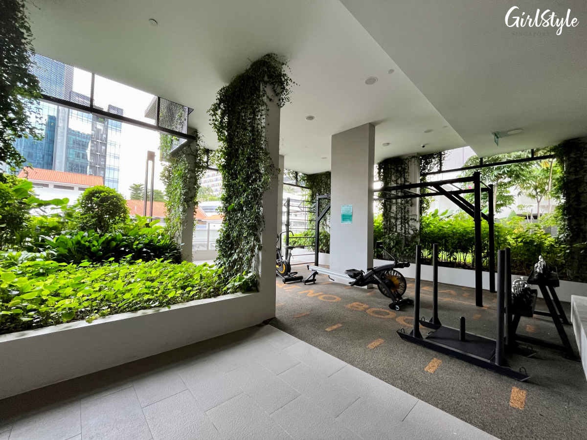 Space Out outdoor fitness corner - lyf Farrer Park Singapore