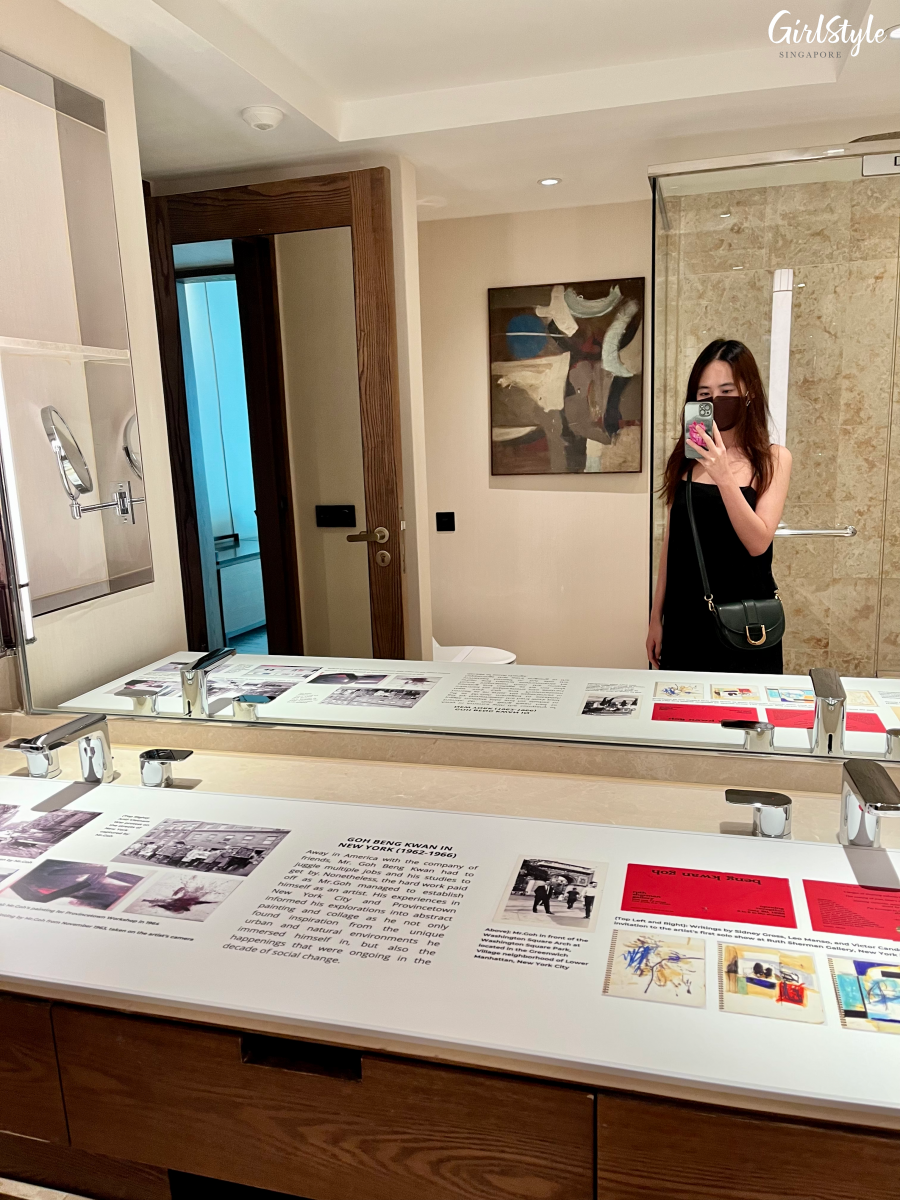 Bathroom artwork - #GBK85, a solo exhibition by Goh Beng Kwan at Conrad Centennial Singapore Hotel