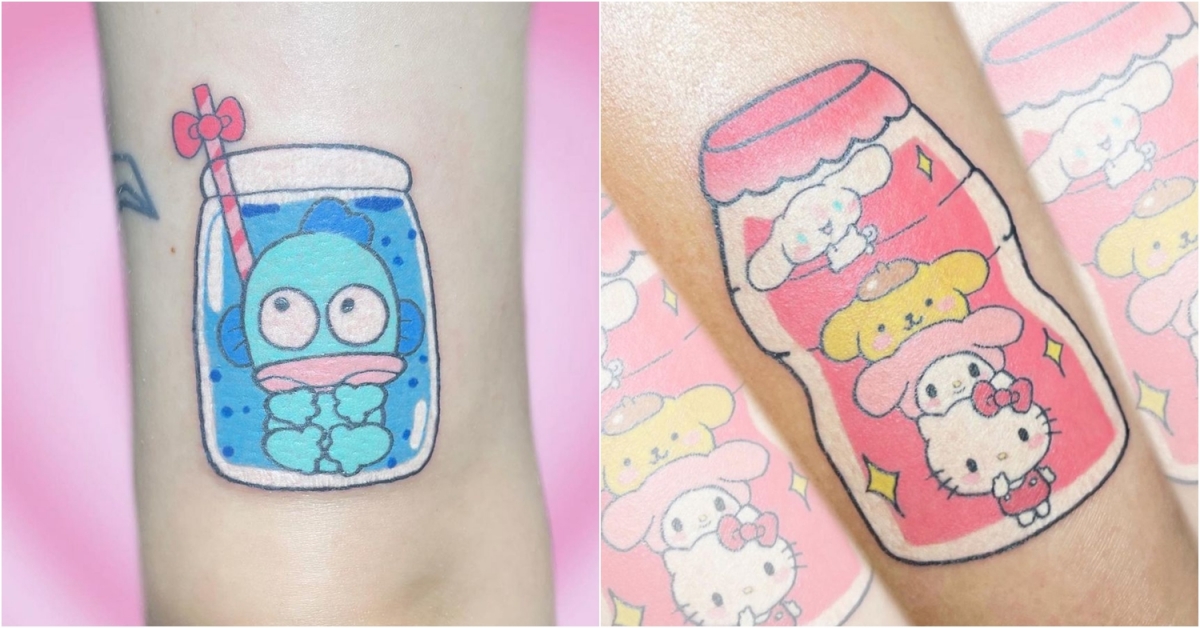 Sanrio permanent sticker tattoo Singapore