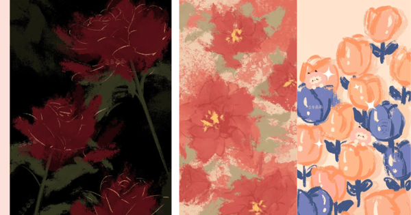 12 Dreamy Phone Wallpapers With Floral Illustrations, Save Them For Free