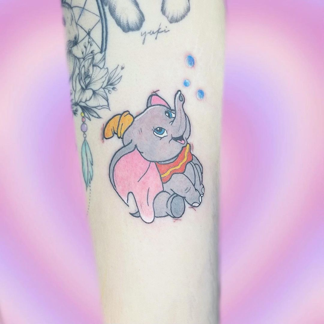 Disney Dumbo permanent sticker tattoo Singapore