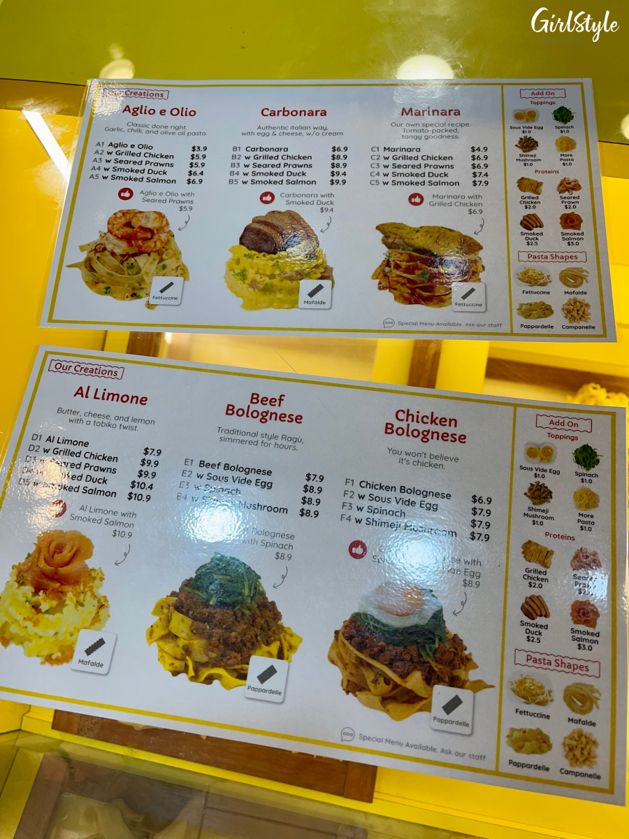 Pastago JCube menu