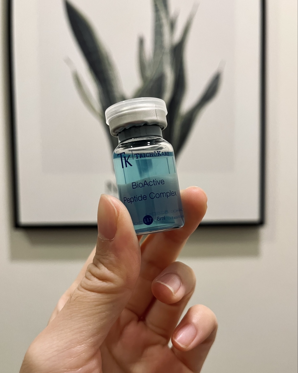 The trial treatment comes with a free HairGRO ampoule, which encourages healthy hair growth and delays scalp ageing.