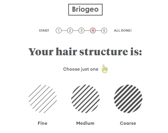 Briogeo Superfoods hair quiz