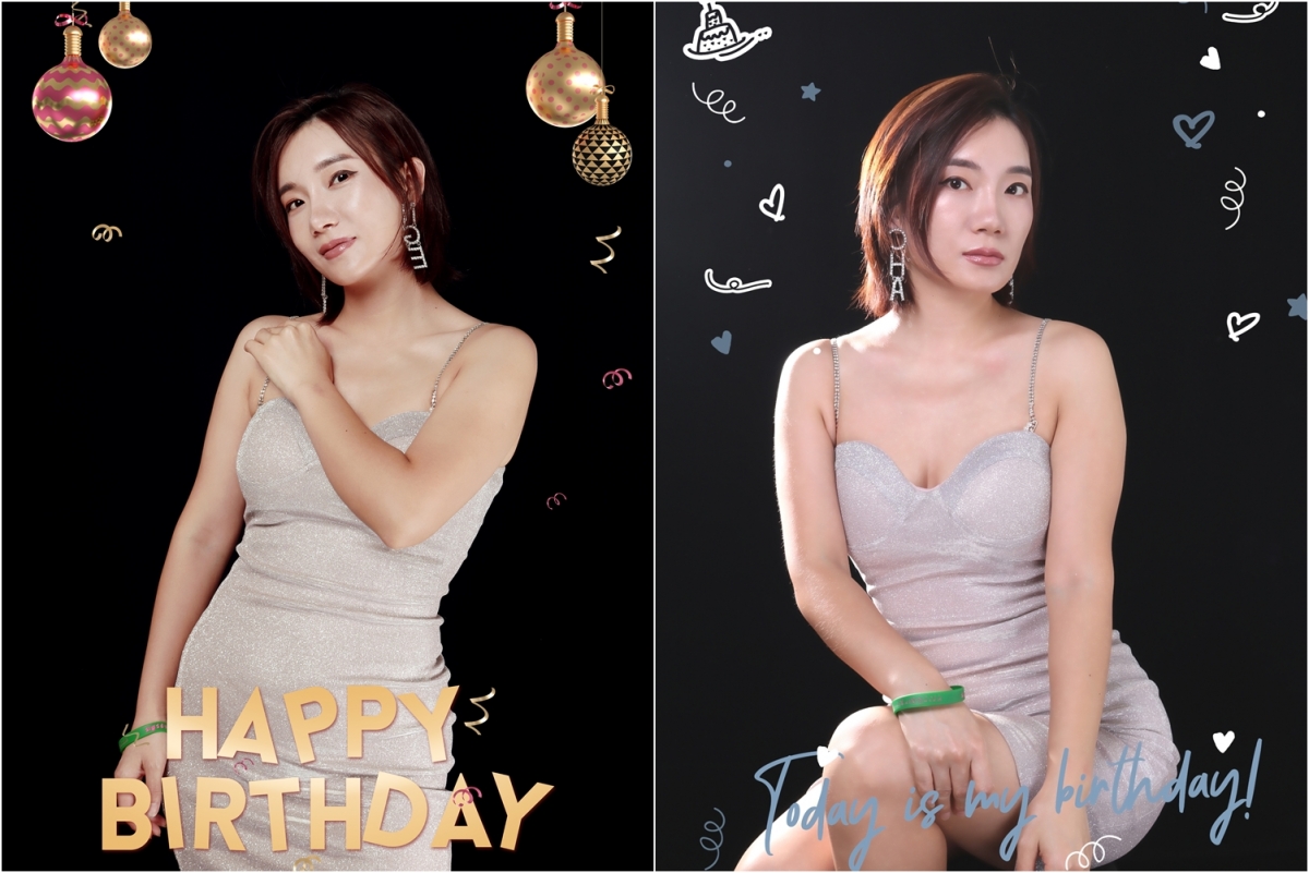 AI photo booth in Singapore at iWan Selfie Studio