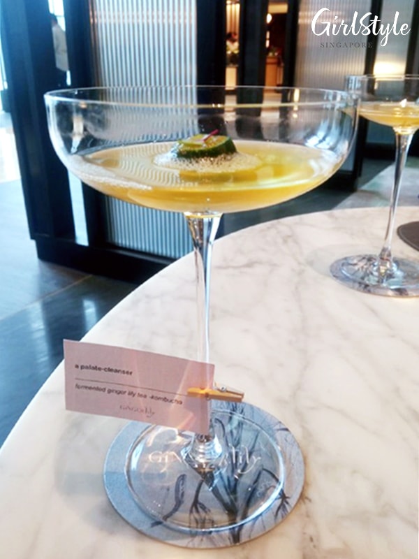 Ginger.Lily afternoon tea welcome drink kombucha