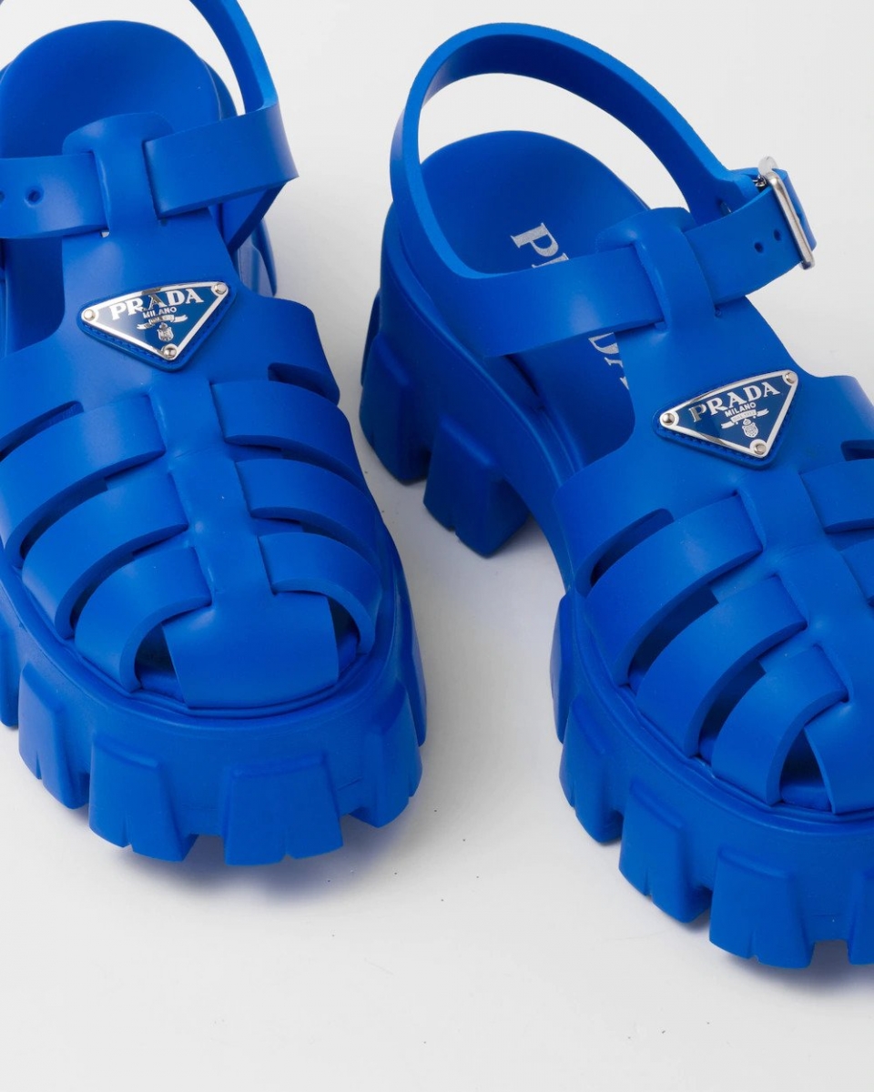 These Prada Sandals In Colours Like Begonia Pink & Sunny Yellow Are