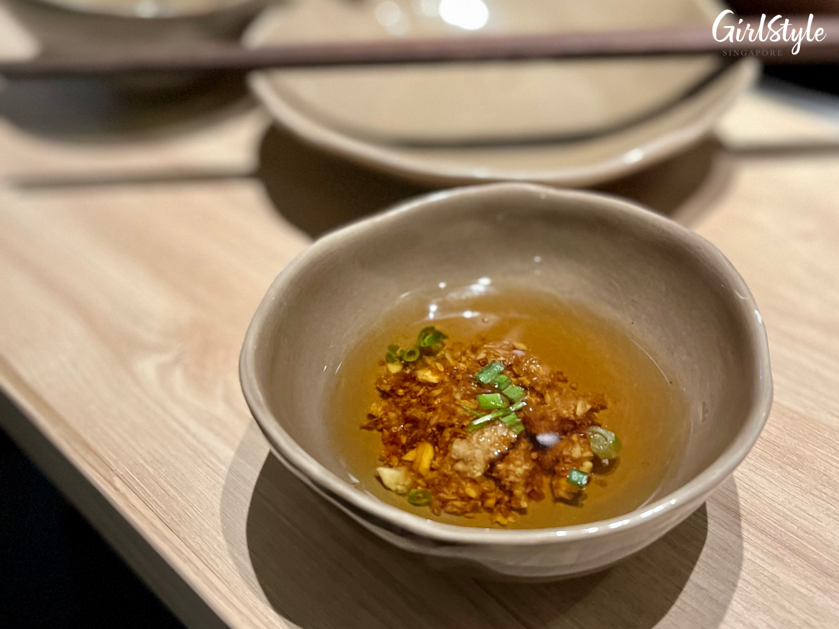Sesame oil and garlic dipping sauce - Uncle Fong Hot Pot