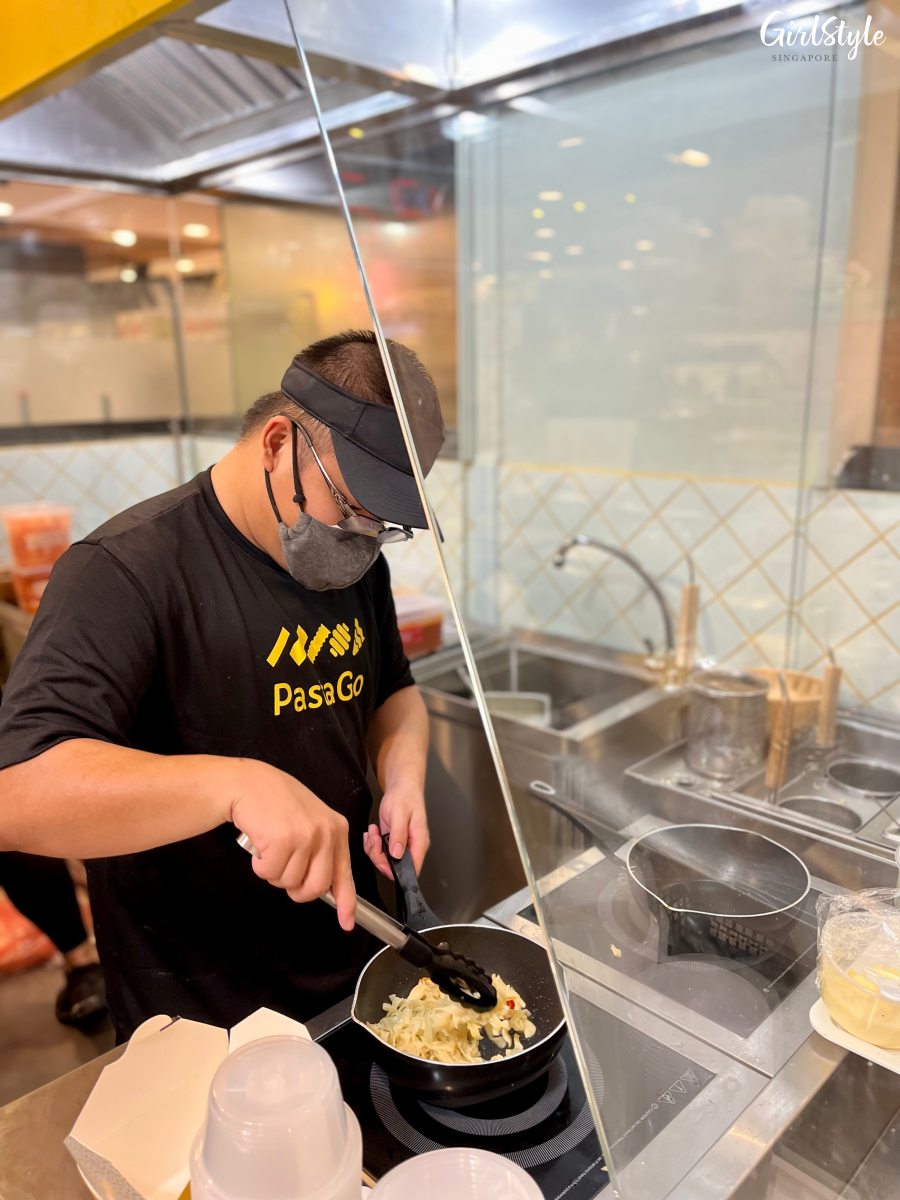 Open kitchen at Pastago JCube