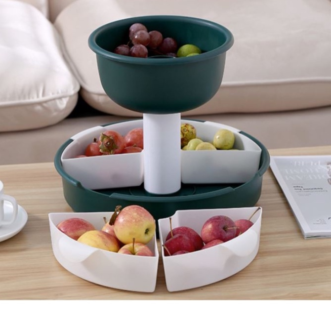Green rotating hotpot ingredient stand Singapore