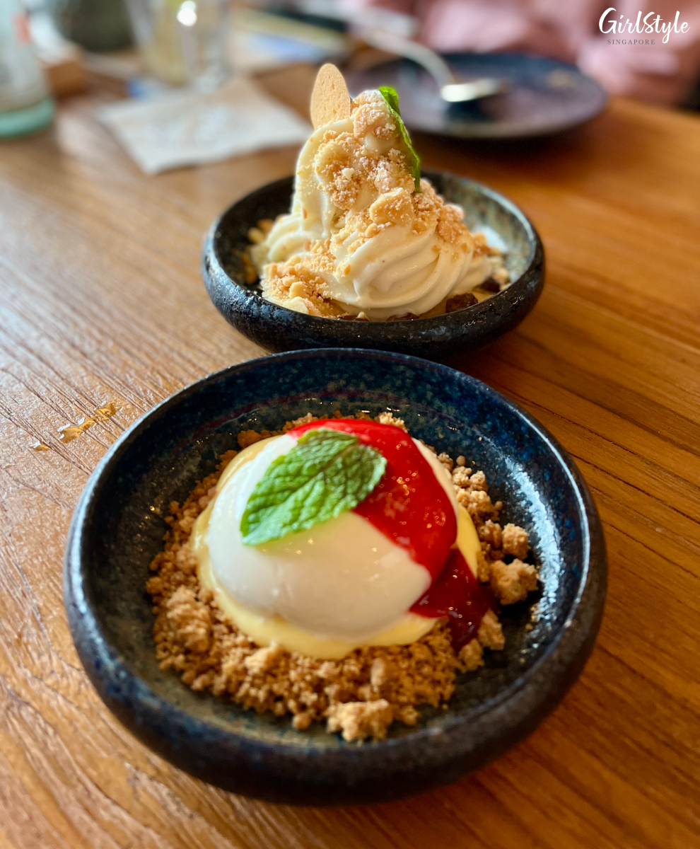 Rhumbaba & Raisin Soft Serve and Yuzu Tofu Cheesecake - JYPSY One Fullerton