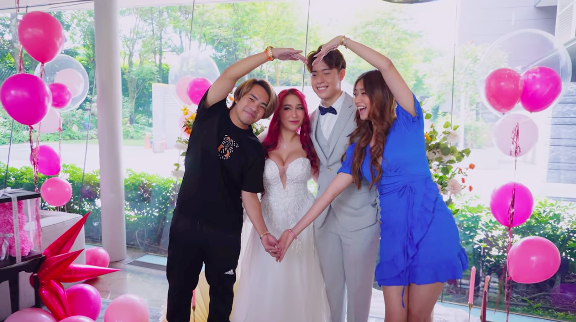 Titus Low & Cheryl Chin with Jian Hao and Debbie