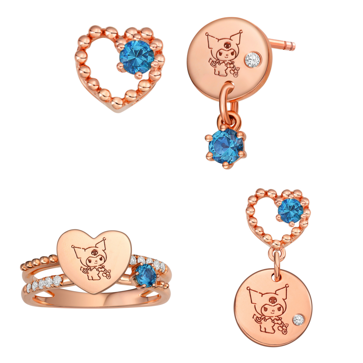 Sanrio Kuromi Fruity Pop jewellery from Goldheart Singapore