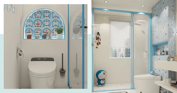 Doraemon-Themed Bathroom Designs That Are Adorable Yet Sophisticated Enough For Your BTO/HDB