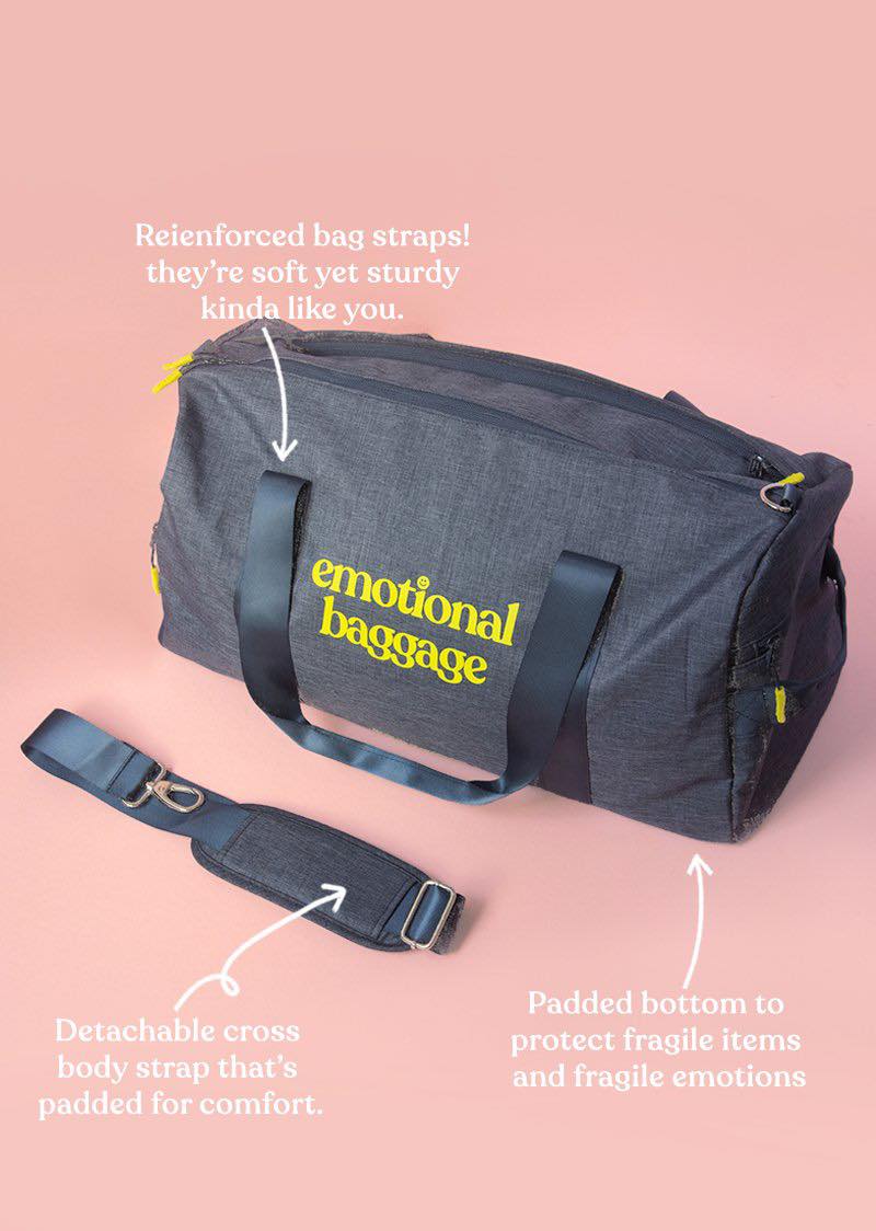 The Emotional Baggage gym bag