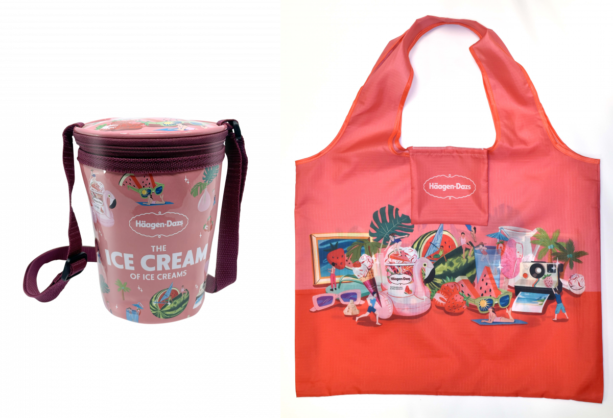 Tiffany Lovage x Häagen-Dazs Reusable shopping bag and Sling Bag