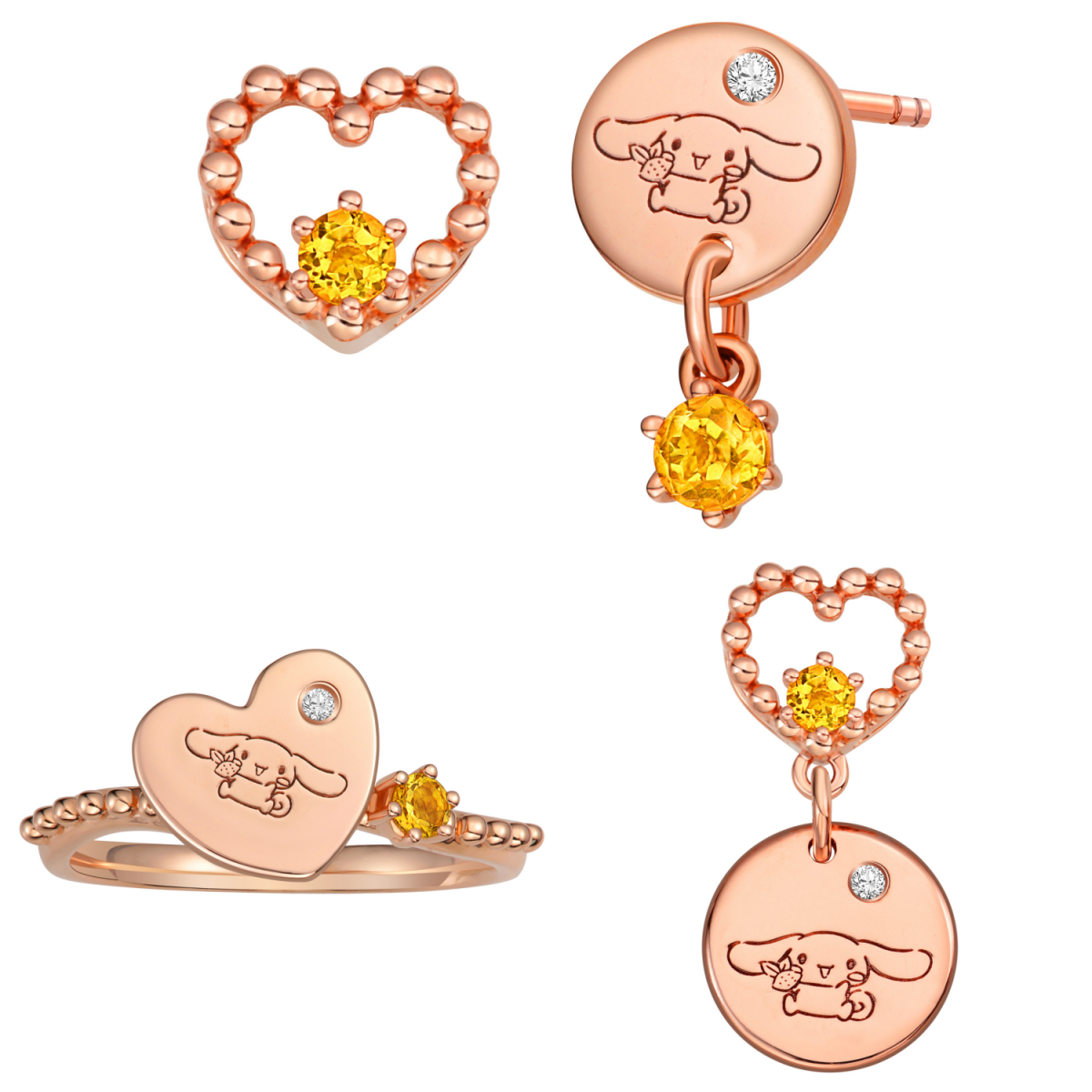 Sanrio Cinnamoroll Fruity Pop jewellery from Goldheart Singapore