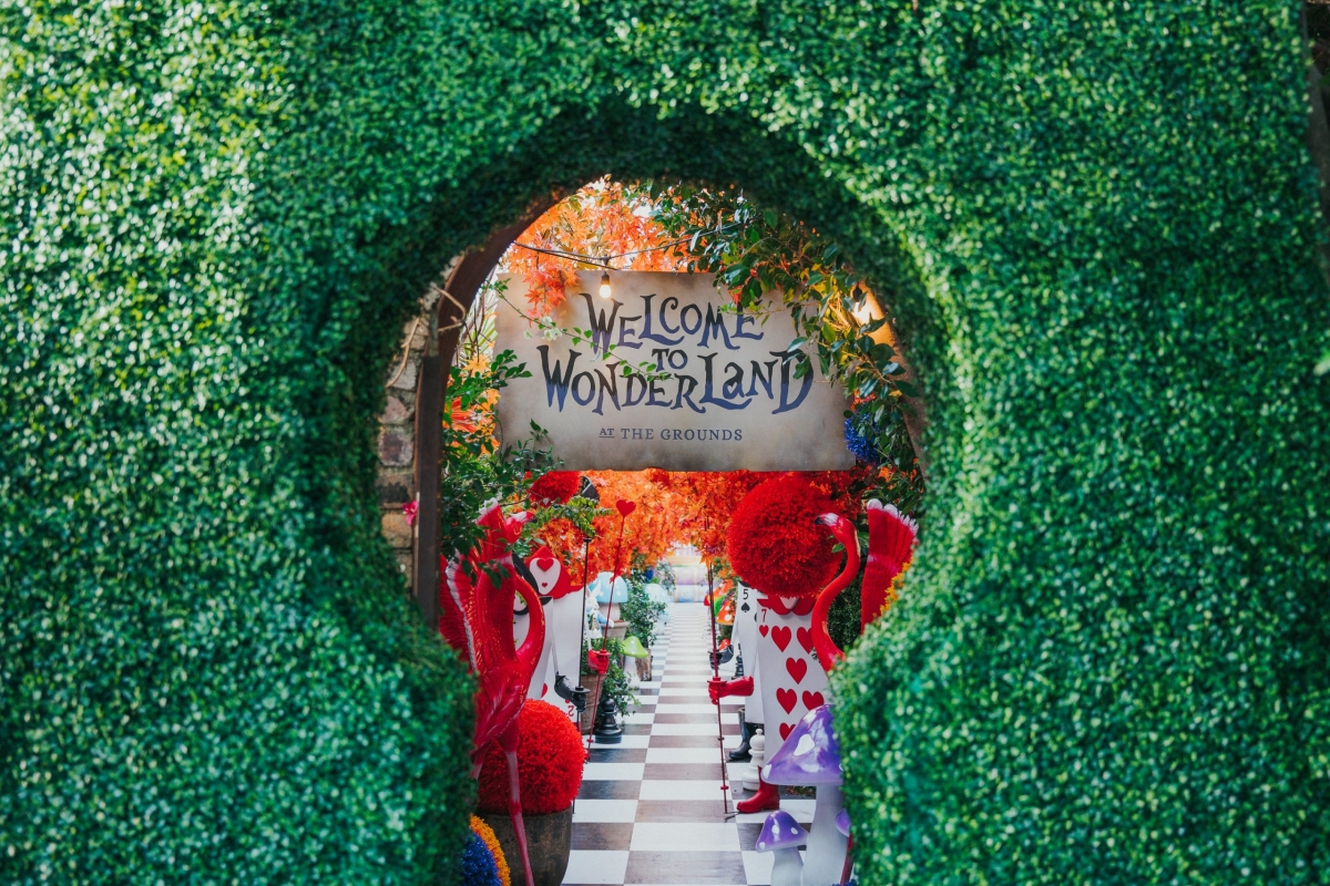 Alice in Wonderland-themed The Cafe and The Potting Shed at The Grounds of Alexandria