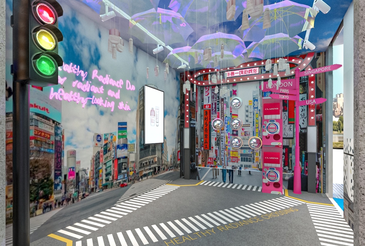 Clarins in the City pop-up