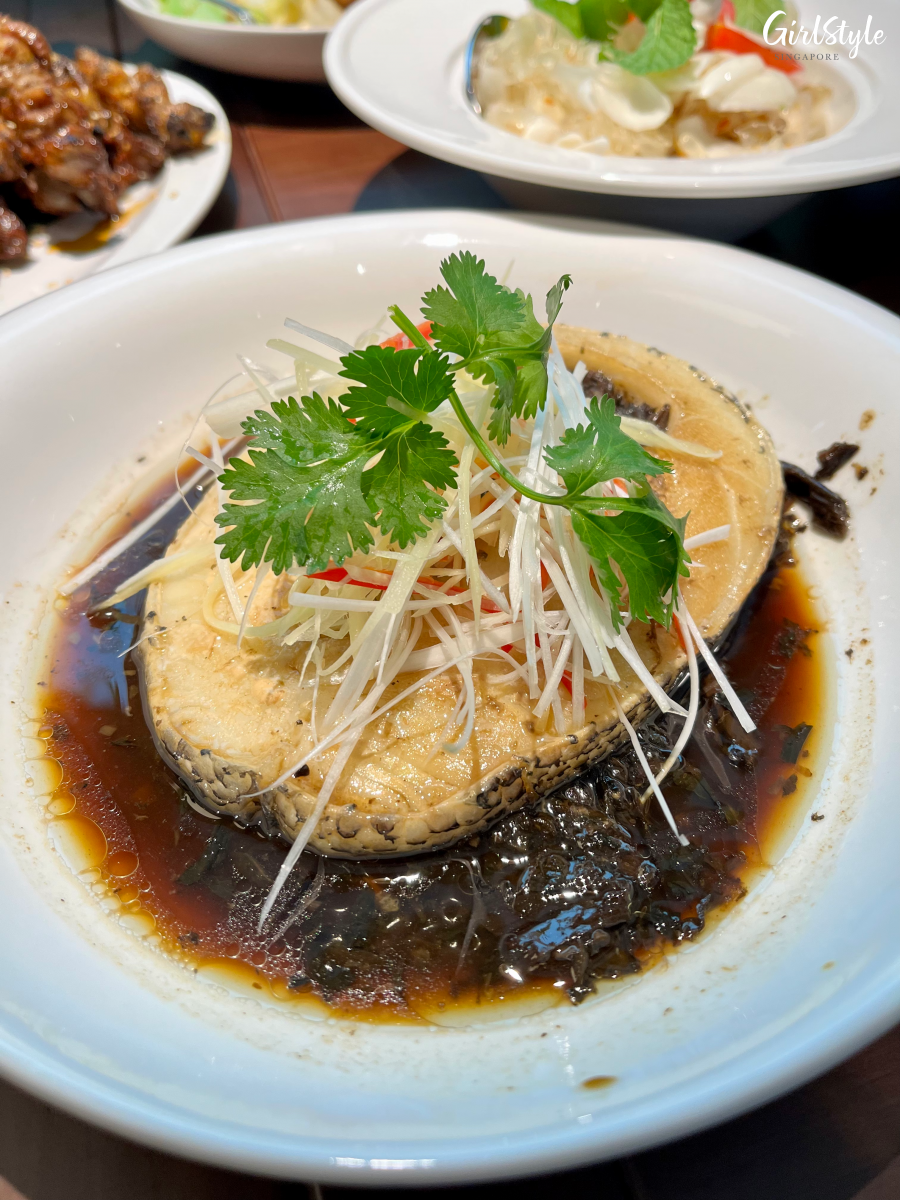 Steamed Cod with “Mei Cai” - YUN NANS